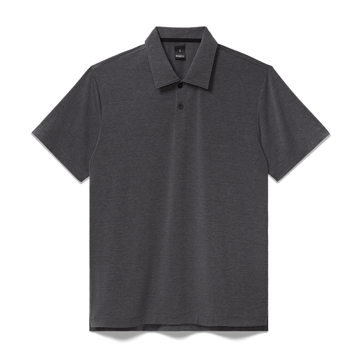 NOBULL Men's Charcoal Heather Adapt Polo X Public Rec