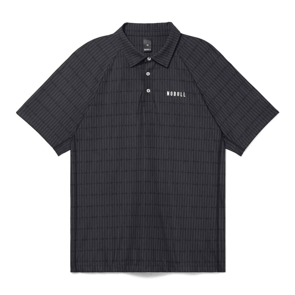 NOBULL Men's Black U Repeat All Fore It Polo X Public Rec