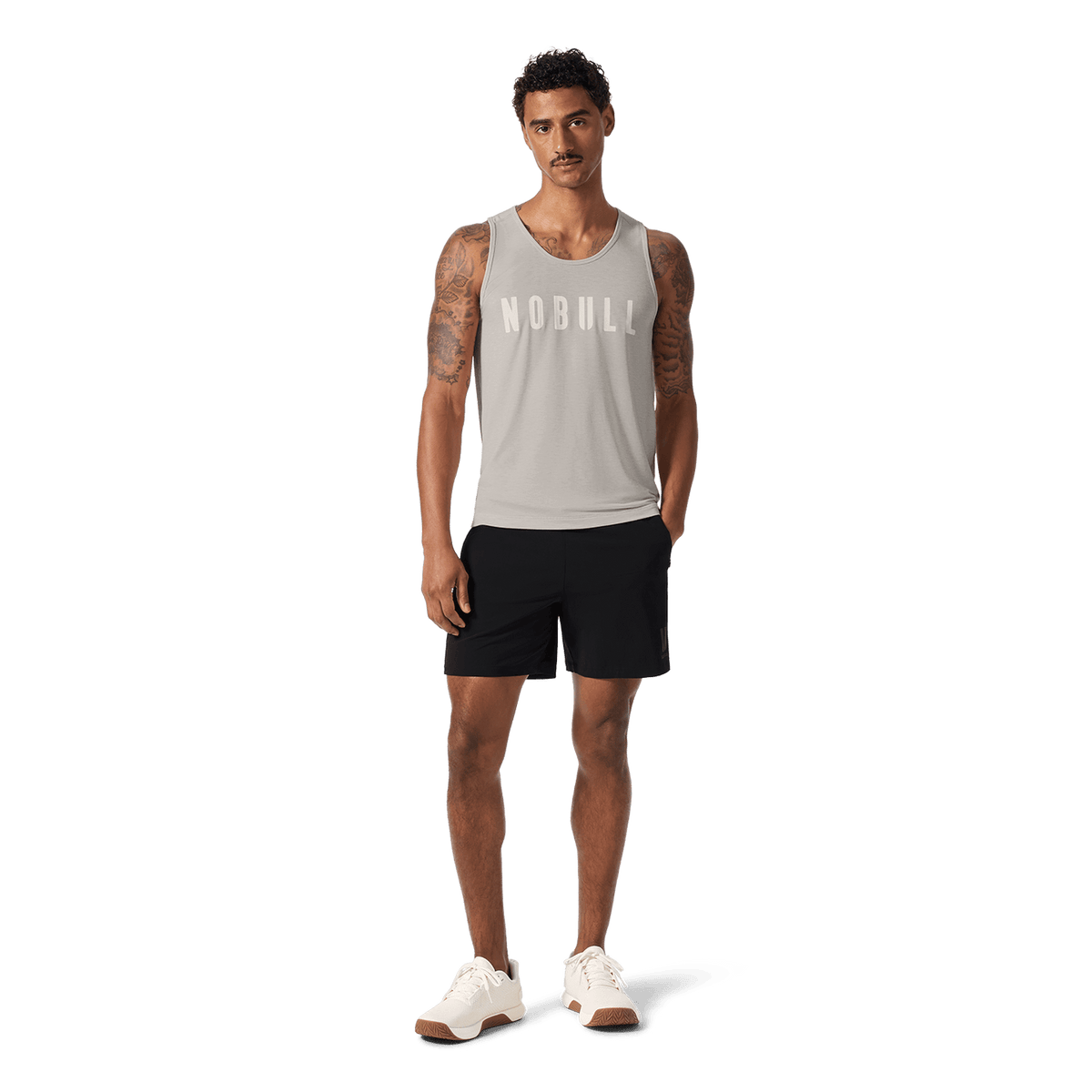 NOBULL Men's Black NOBULL Training Short 6" (Lined)