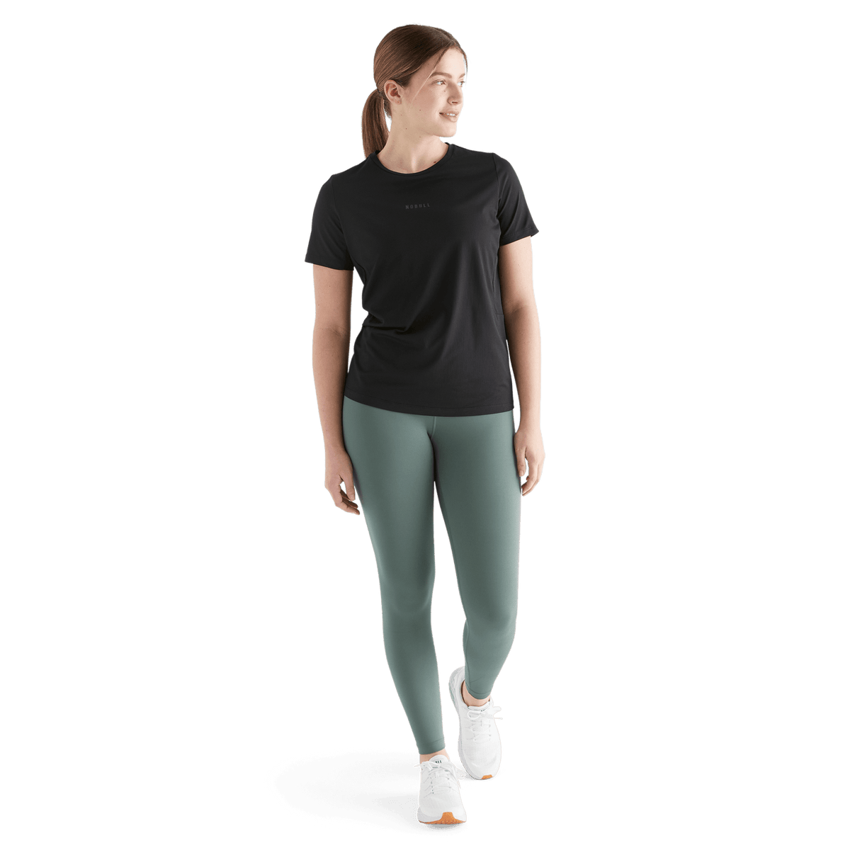 NOBULL Women's Black Deltapeak Micro Textured Tee
