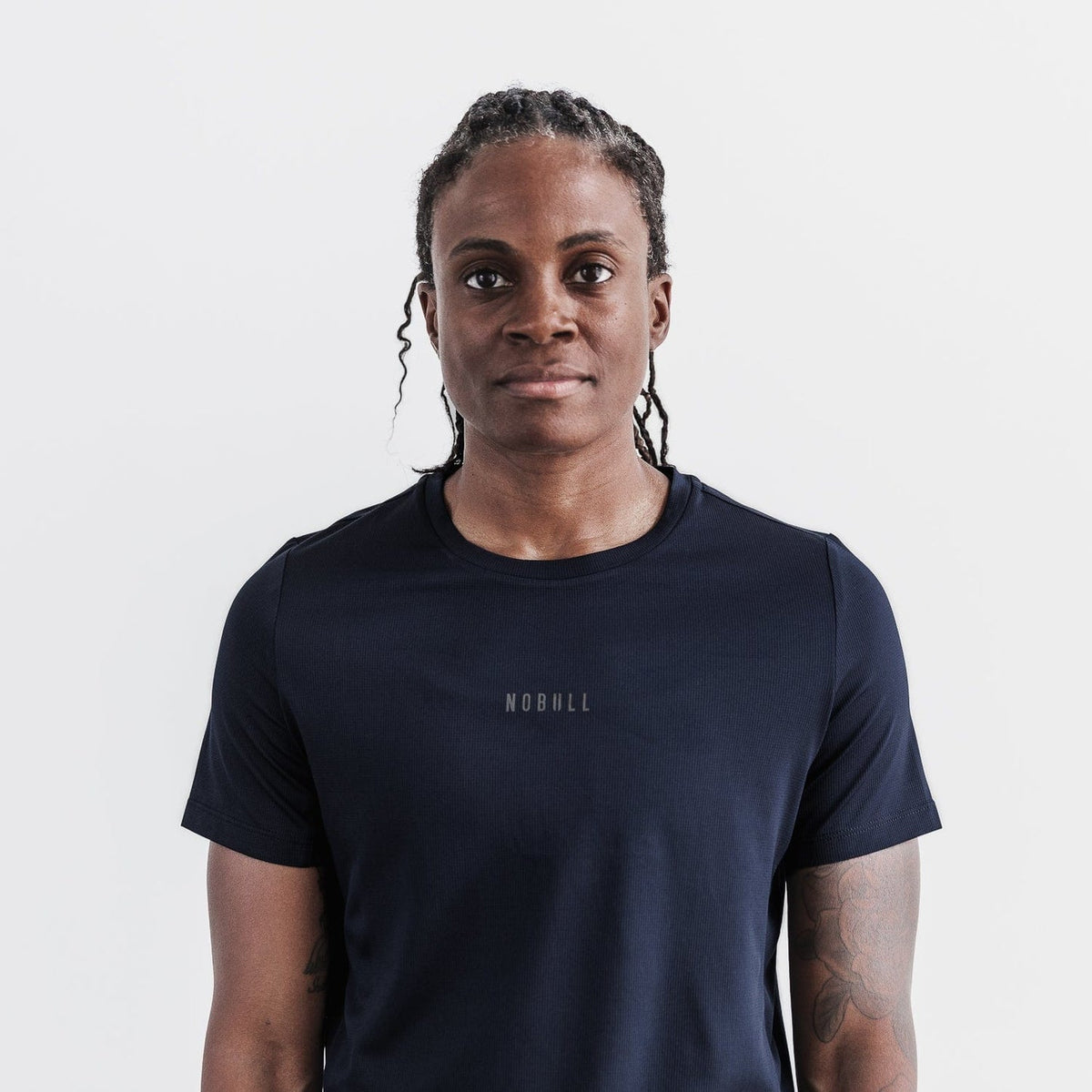 NOBULL Women's Night Navy Deltapeak Micro Textured Tee