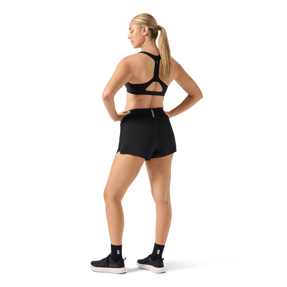 NOBULL Women's Black Drive 2-in-1 Short 3"