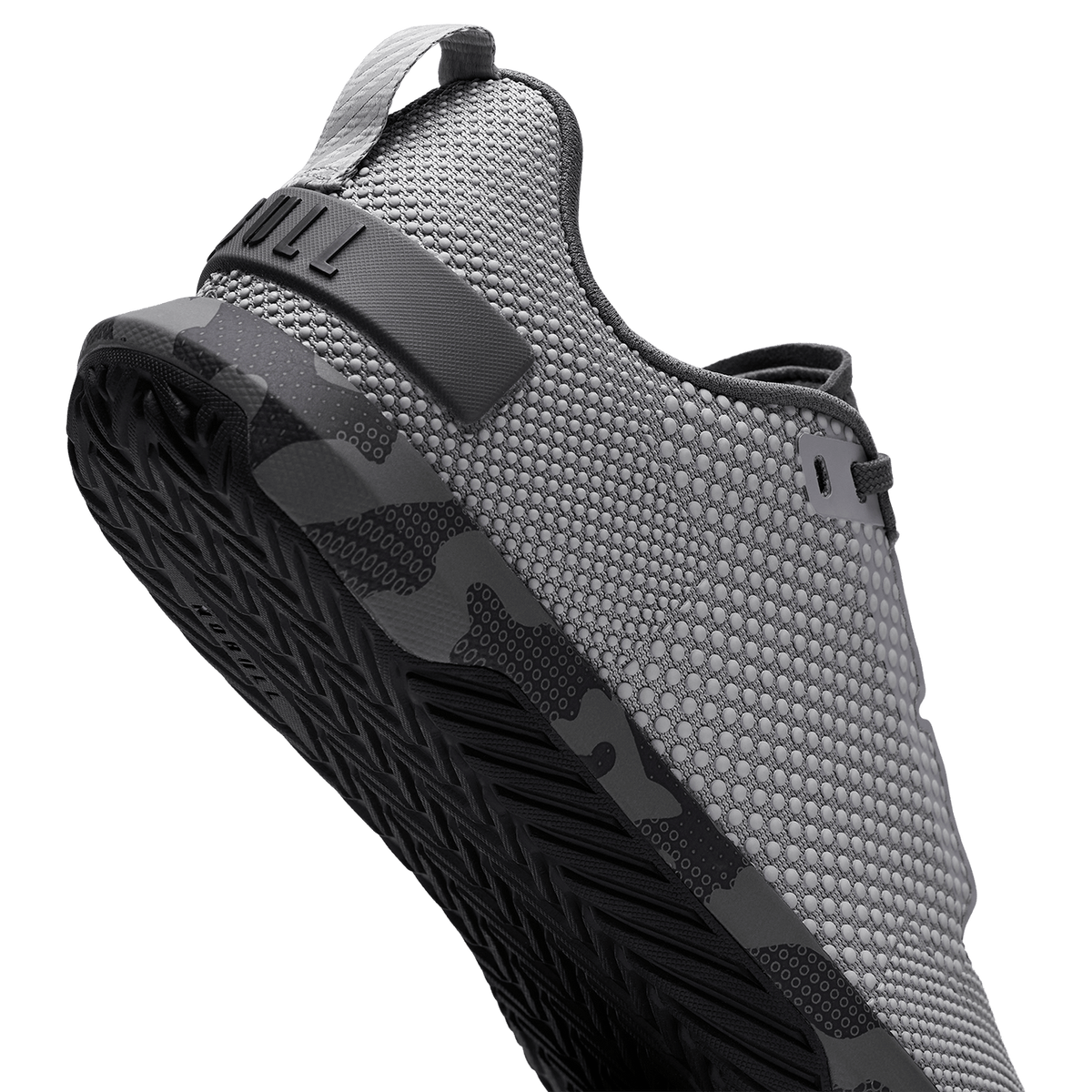 NOBULL Women's Gray Jungle Camo Outwork Flex Shoes