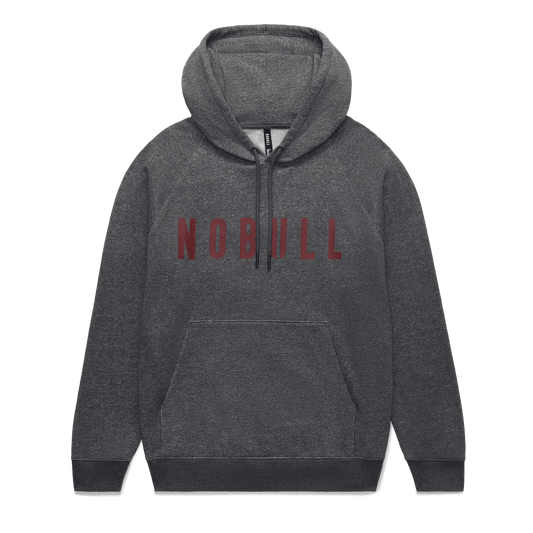 NOBULL Men's Dark Gray Heather Port NOBULL Hoodie
