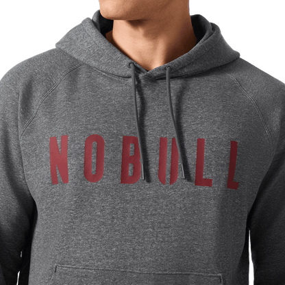 NOBULL Men's Dark Gray Heather Port NOBULL Hoodie