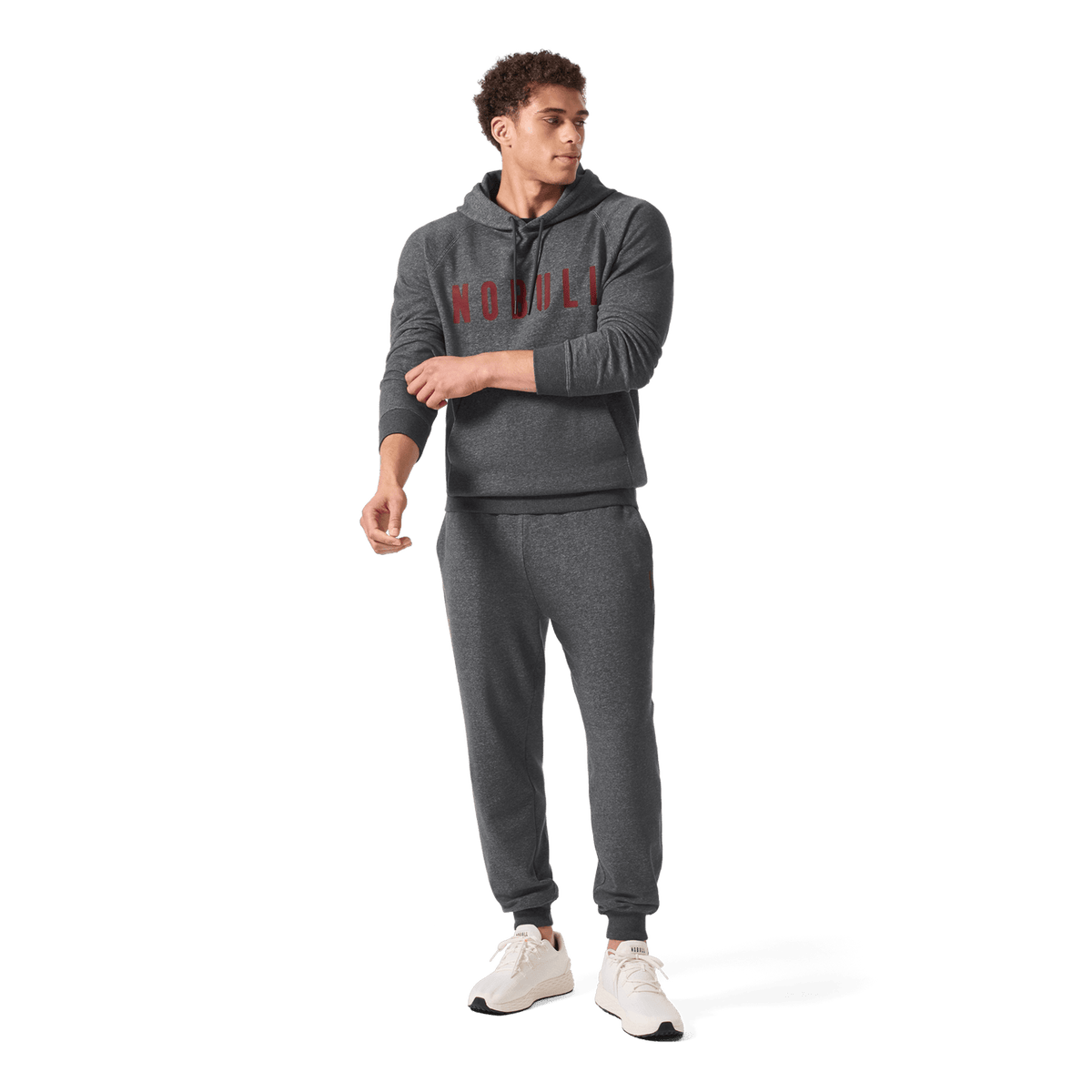 NOBULL Men's Dark Gray Heather Port NOBULL Jogger