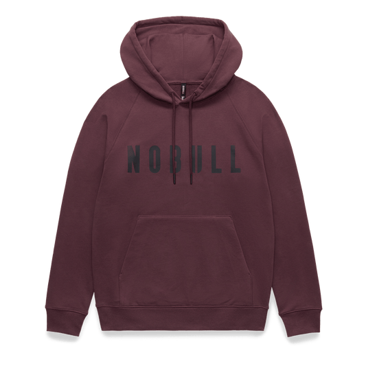 NOBULL Men's Dark Burgundy NOBULL Hoodie