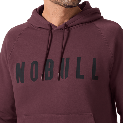 NOBULL Men's Dark Burgundy NOBULL Hoodie