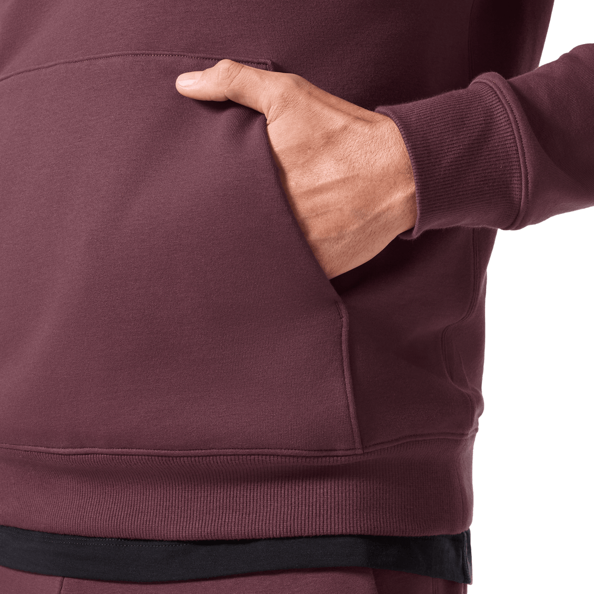 NOBULL Men's Dark Burgundy NOBULL Hoodie