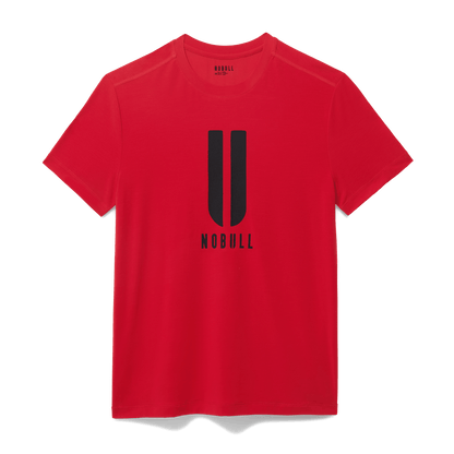 NOBULL Men's Equestrian Red U NOBULL Tee