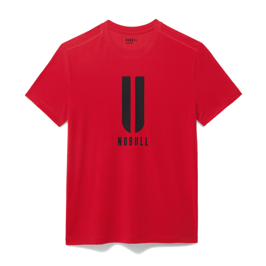 NOBULL Men's Equestrian Red U NOBULL Tee