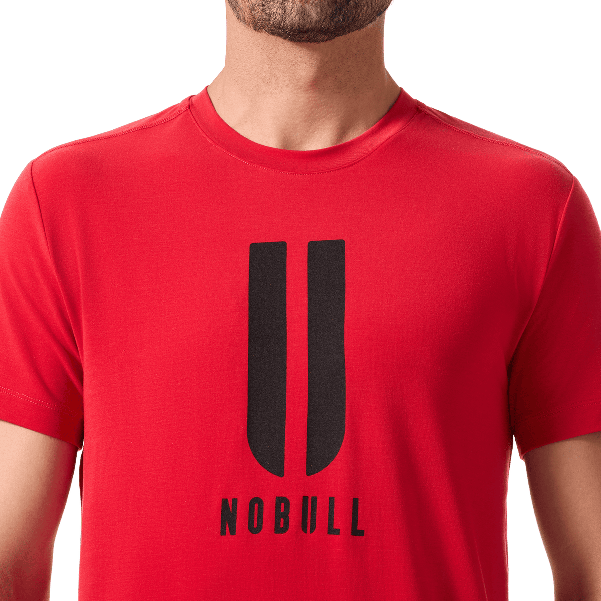 NOBULL Men's Equestrian Red U NOBULL Tee