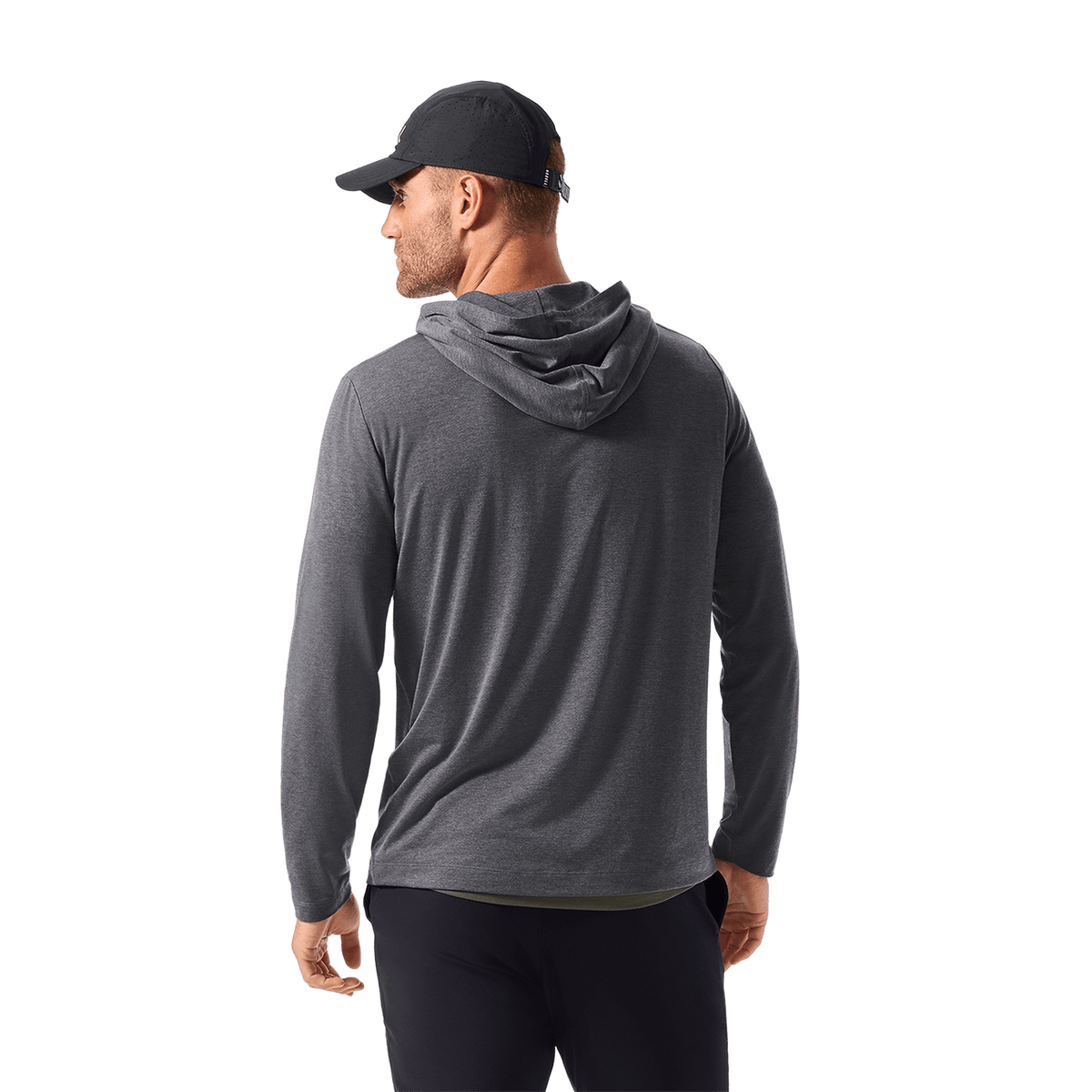 NOBULL Men's Charcoal Heather Adapt Hoodie