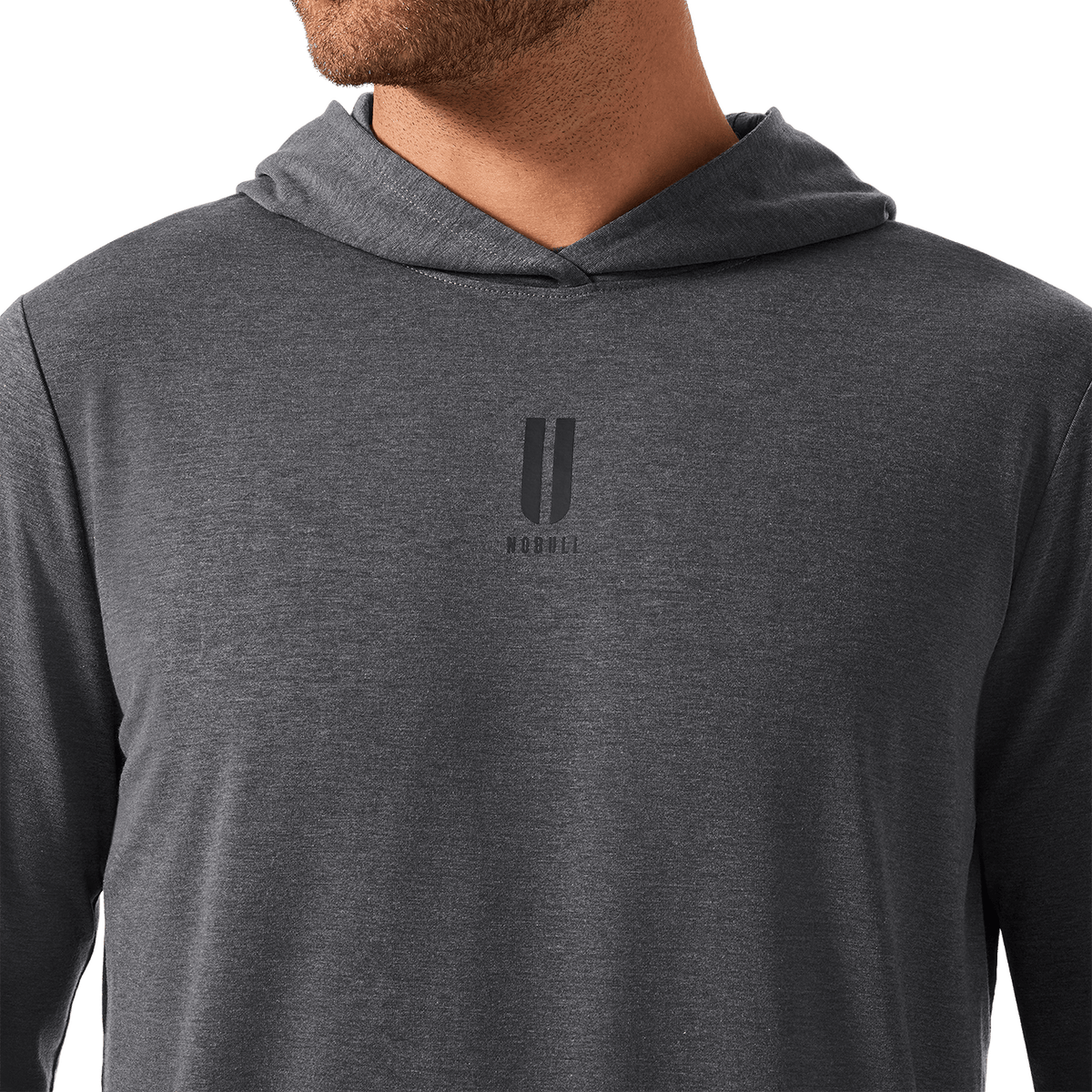 NOBULL Men's Charcoal Heather Adapt Hoodie