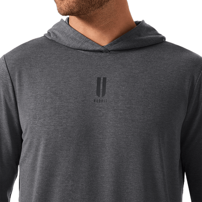 NOBULL Men's Charcoal Heather Adapt Hoodie