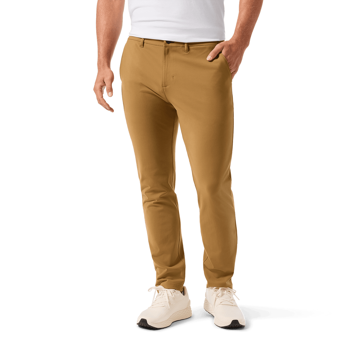 NOBULL Men's Saddle Tan Gamechanger 5-Pocket Pant  X Public Rec