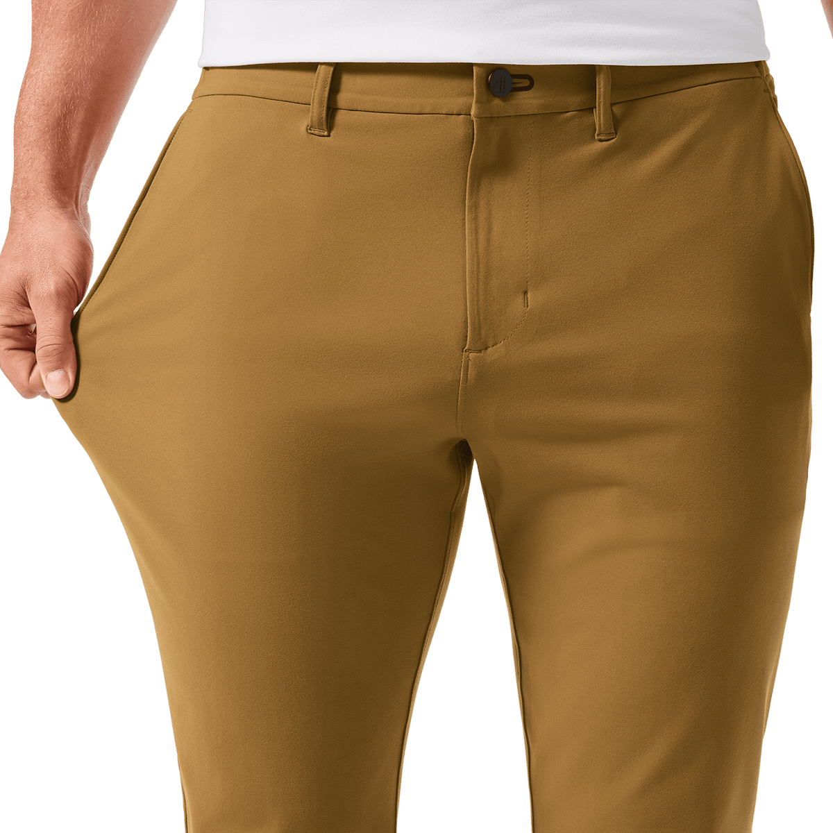 NOBULL Men's Saddle Tan Gamechanger 5-Pocket Pant  X Public Rec