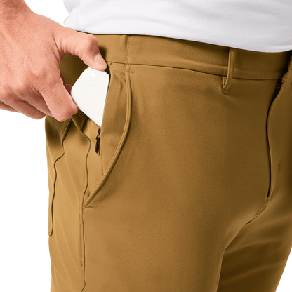 NOBULL Men's Saddle Tan Gamechanger 5-Pocket Pant  X Public Rec
