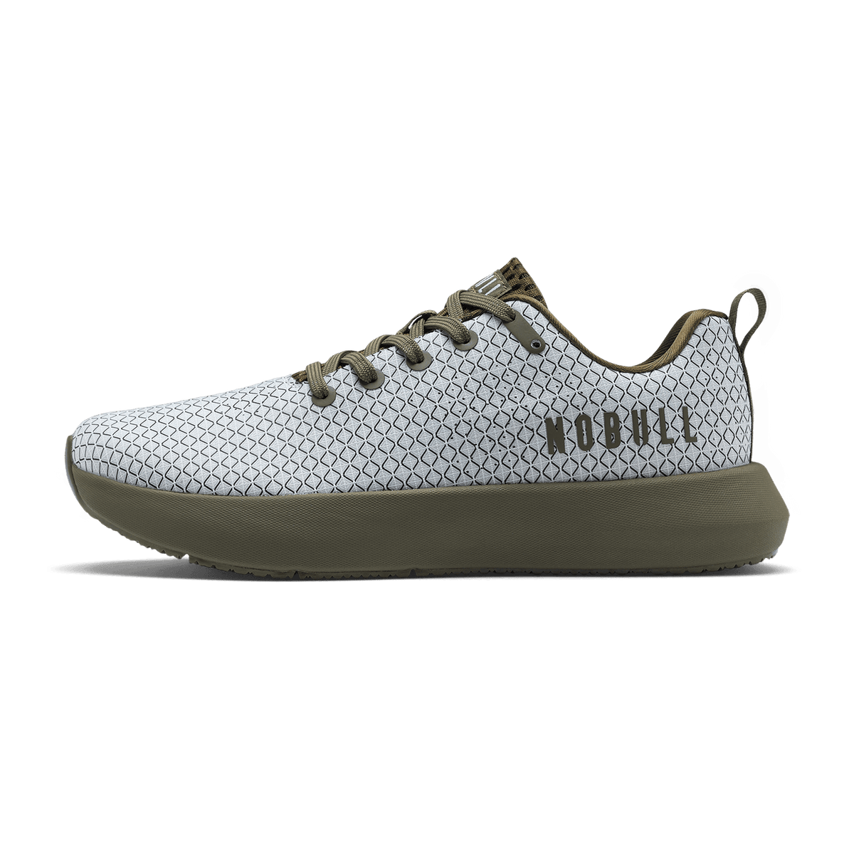 NOBULL Men's Tactical Green White Noise Drive 2 Ripstop Shoes