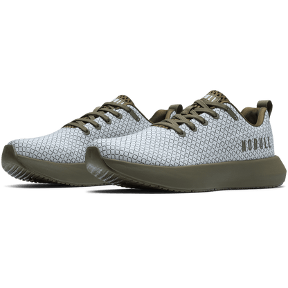 NOBULL Men's Tactical Green White Noise Drive 2 Ripstop Shoes