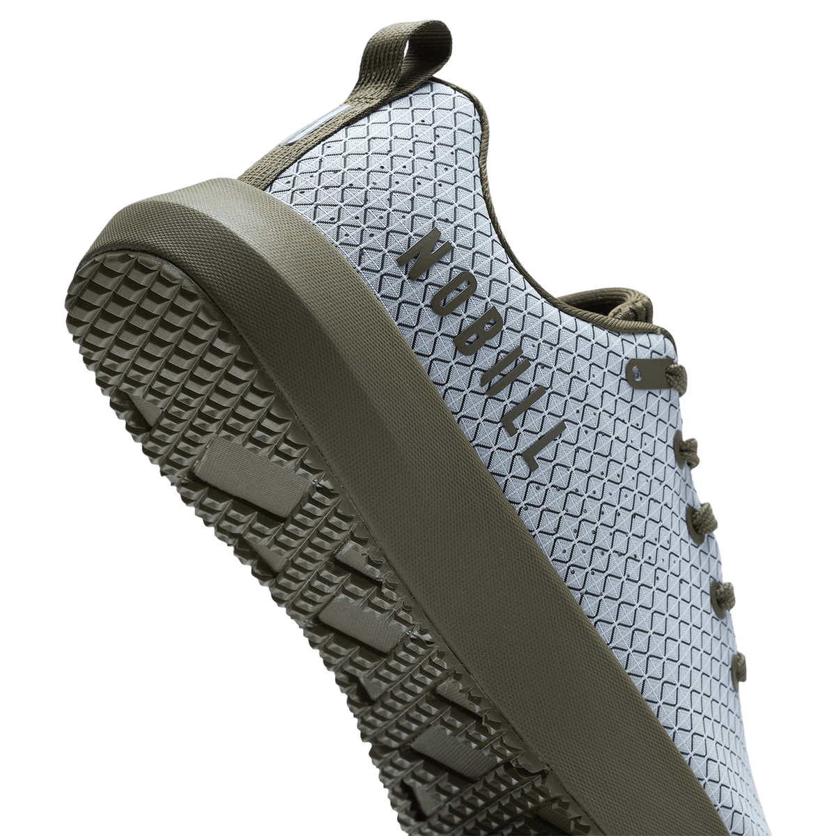 NOBULL Men's Tactical Green White Noise Drive 2 Ripstop Shoes
