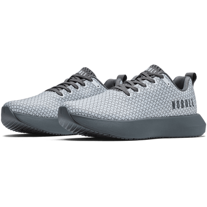 NOBULL Men's Gunmetal White Noise Drive 2 Ripstop Shoes