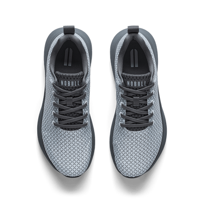 NOBULL Men's Gunmetal White Noise Drive 2 Ripstop Shoes
