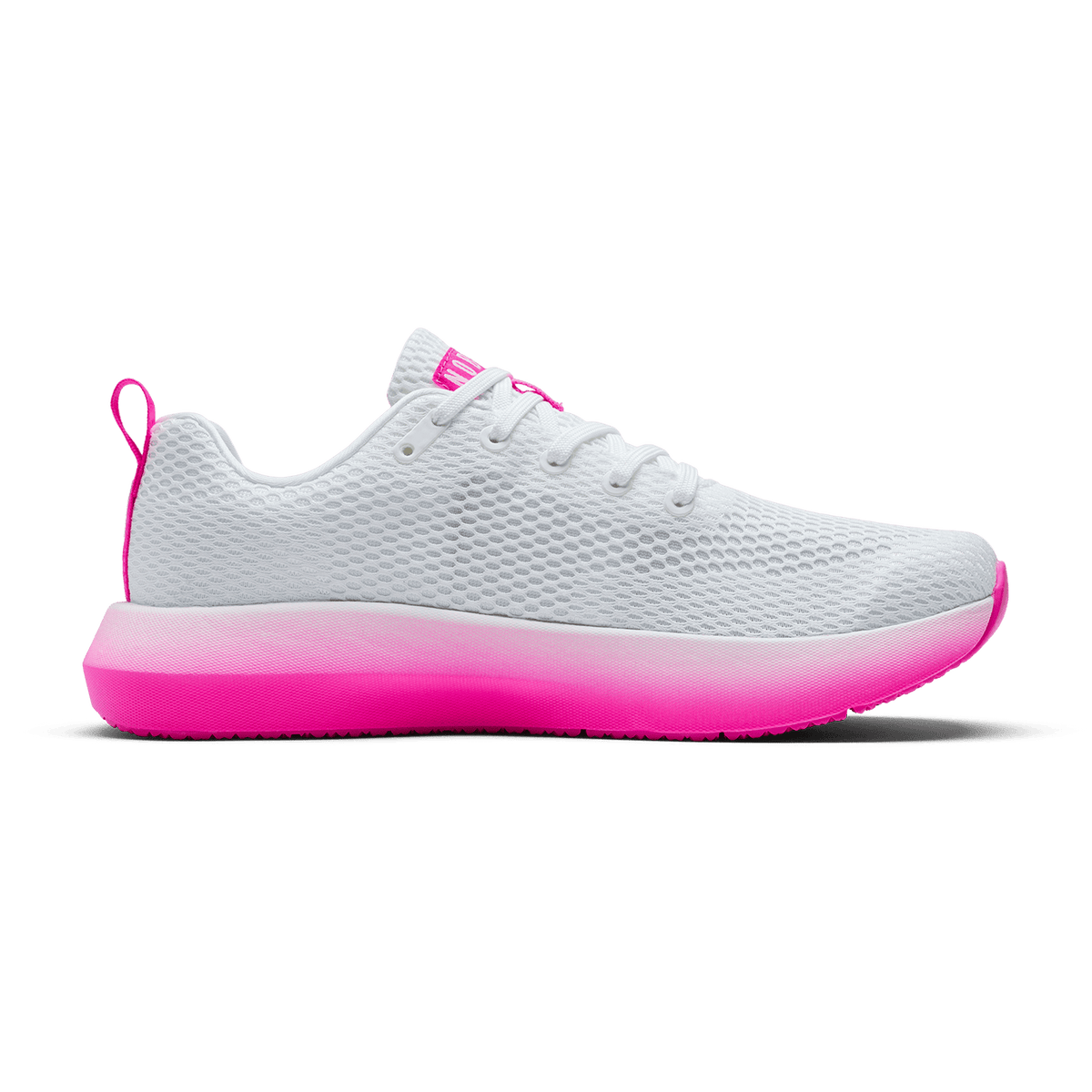 NOBULL Women's White Pink Glo Drive 2 Shoes