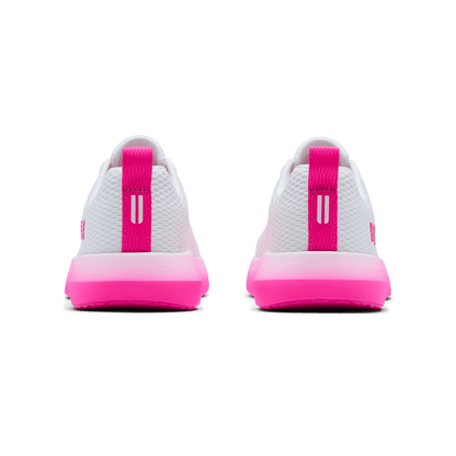NOBULL Women's White Pink Glo Drive 2 Shoes