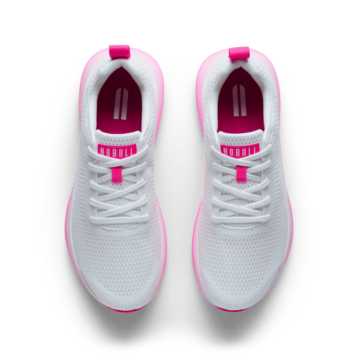 NOBULL Women's White Pink Glo Drive 2 Shoes