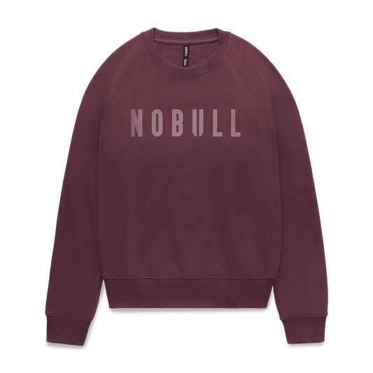 NOBULL Women's Dark Burgundy NOBULL Crew