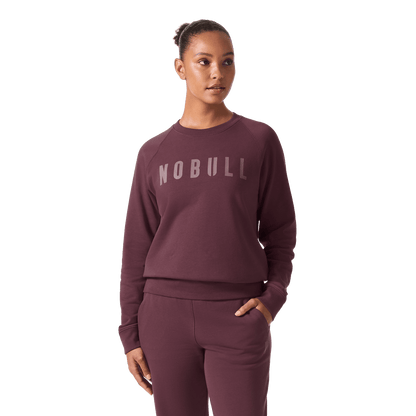 NOBULL Women's Dark Burgundy NOBULL Crew