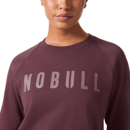 NOBULL Women's Dark Burgundy NOBULL Crew