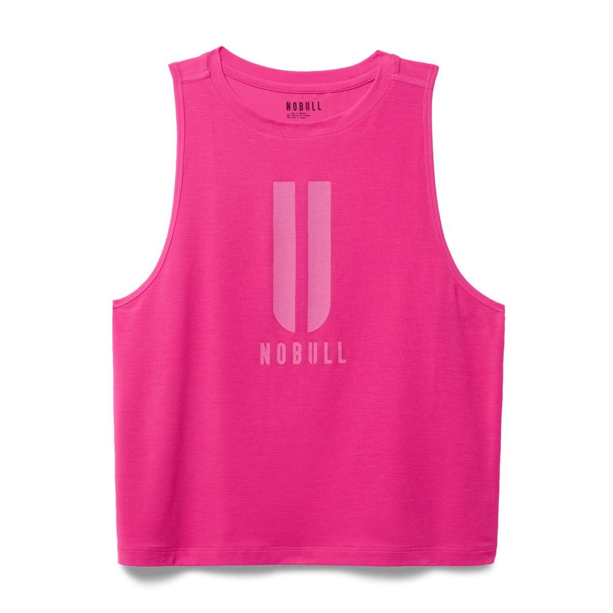 NOBULL Women's Signal Pink U NOBULL Muscle Tank Top