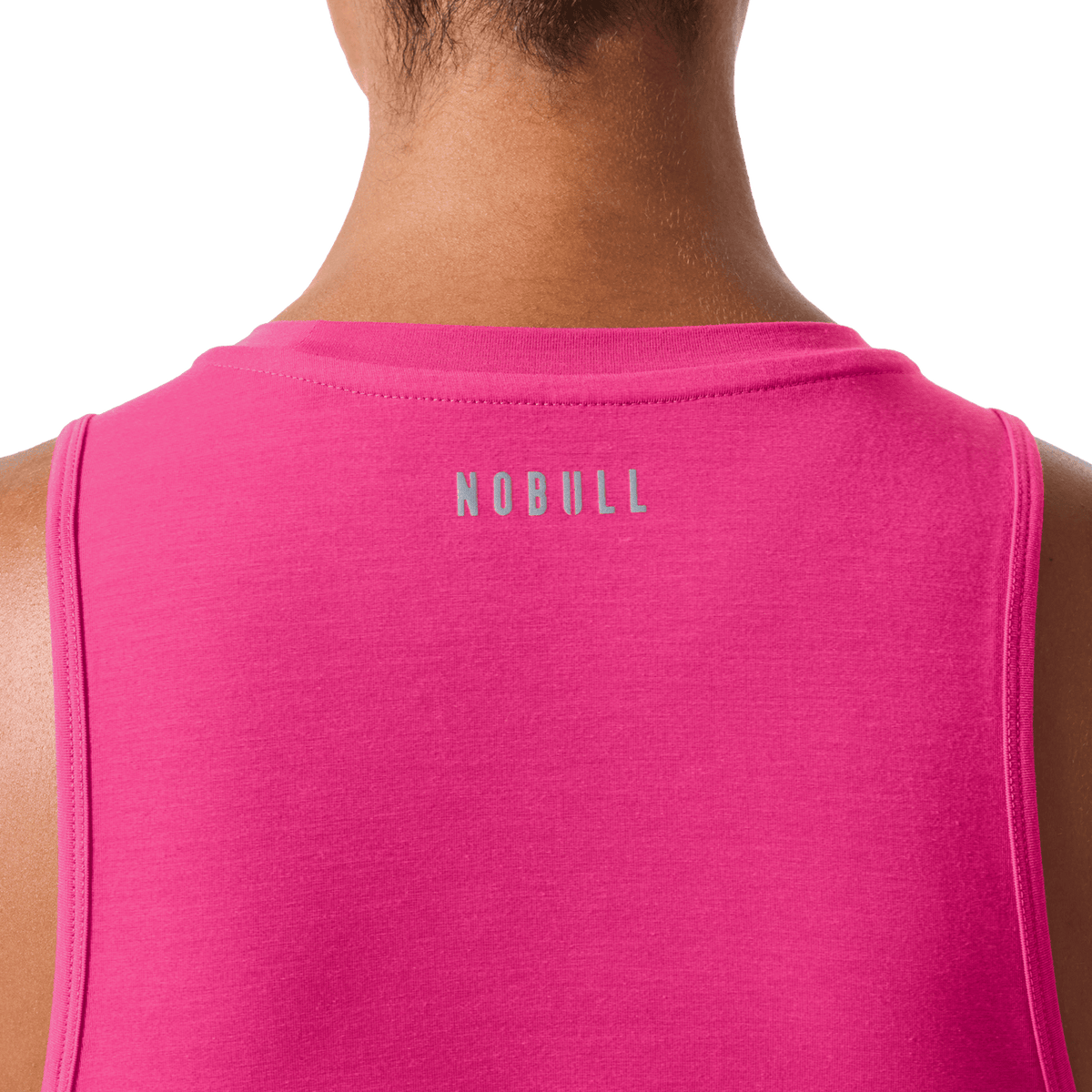 NOBULL Women's Signal Pink U NOBULL Muscle Tank Top