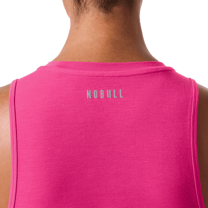 NOBULL Women's Signal Pink U NOBULL Muscle Tank Top
