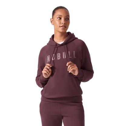 NOBULL Women's Dark Burgundy NOBULL Hoodie