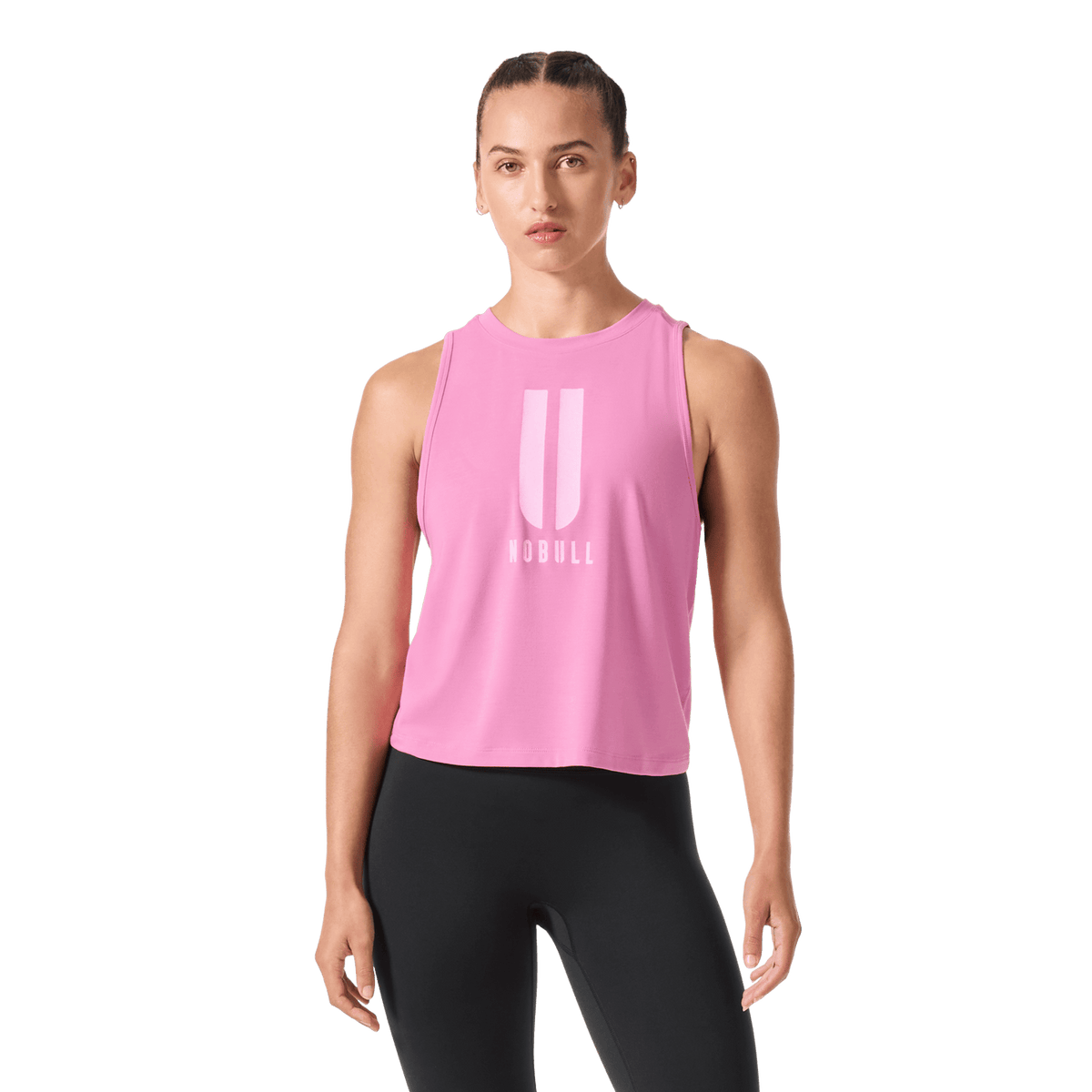 NOBULL Women's Soft Pink U NOBULL Muscle Tank Top