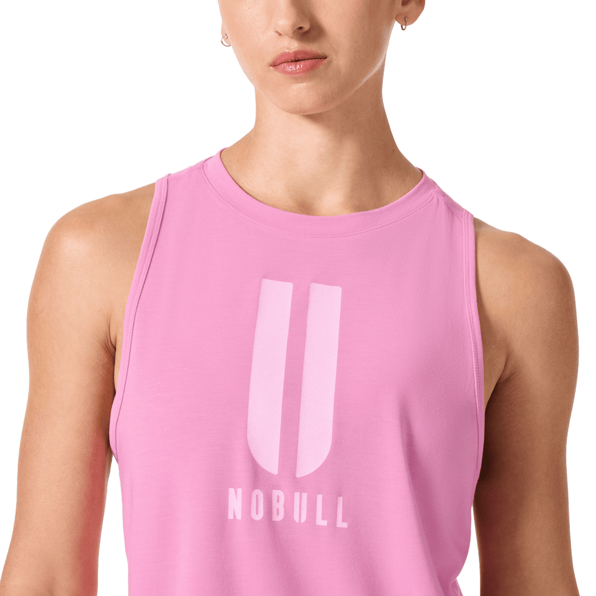 NOBULL Women's Soft Pink U NOBULL Muscle Tank Top