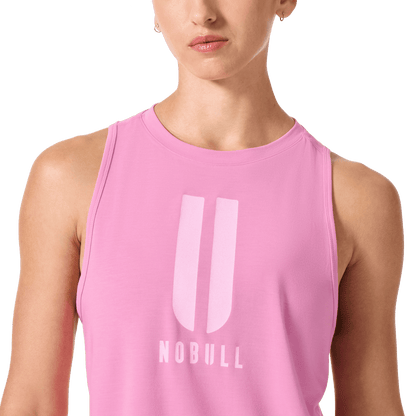 NOBULL Women's Soft Pink U NOBULL Muscle Tank Top