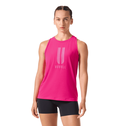 NOBULL Women's Signal Pink U NOBULL High-Neck Tank