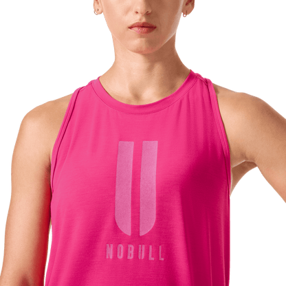 NOBULL Women's Signal Pink U NOBULL High-Neck Tank