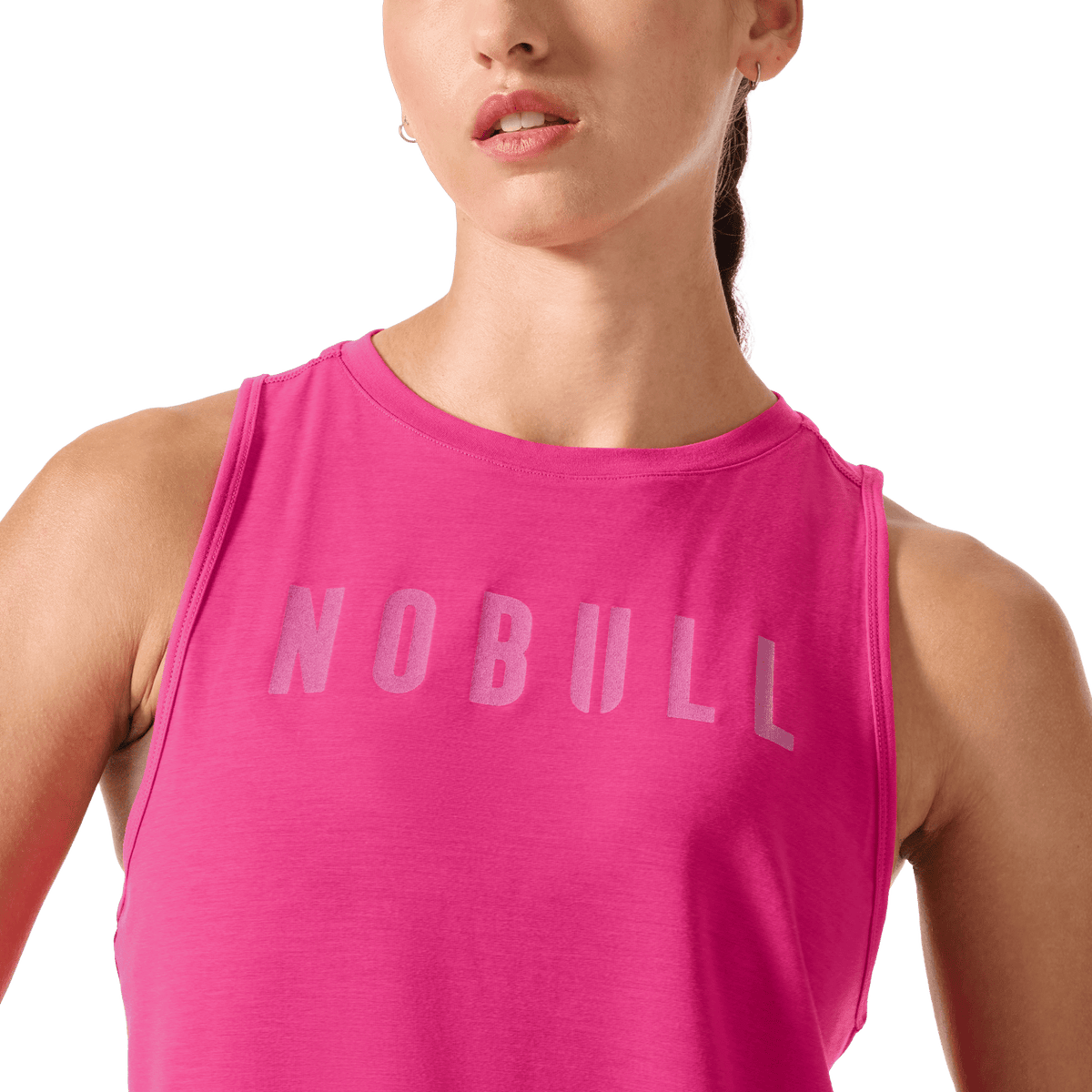 NOBULL Women's Signal Pink NOBULL Muscle Tank Top