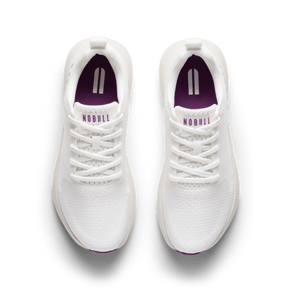 NOBULL Women's Classic White Purple Magic Drive 2 Ripstop Shoes