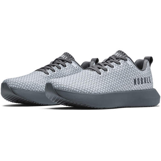 NOBULL Women's Gunmetal White Noise Drive 2 Ripstop Shoes