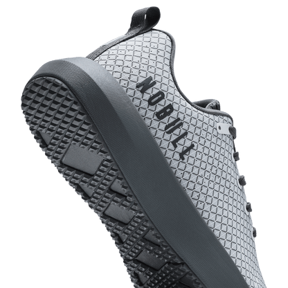NOBULL Women's Gunmetal White Noise Drive 2 Ripstop Shoes