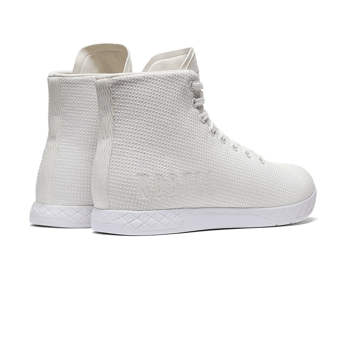 NOBULL Men's White Outwork High-Top Shoes