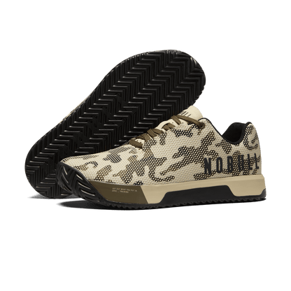 NOBULL Men's Beige Camo Outwork Edge Shoes