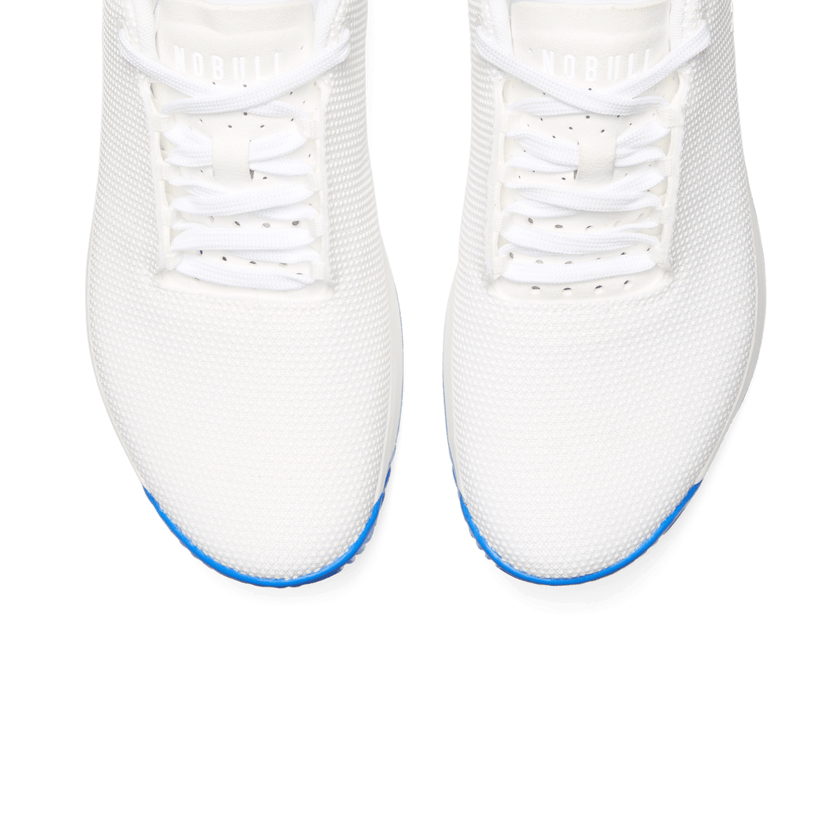 NOBULL Men's White Royal Blue Outwork Edge Shoes