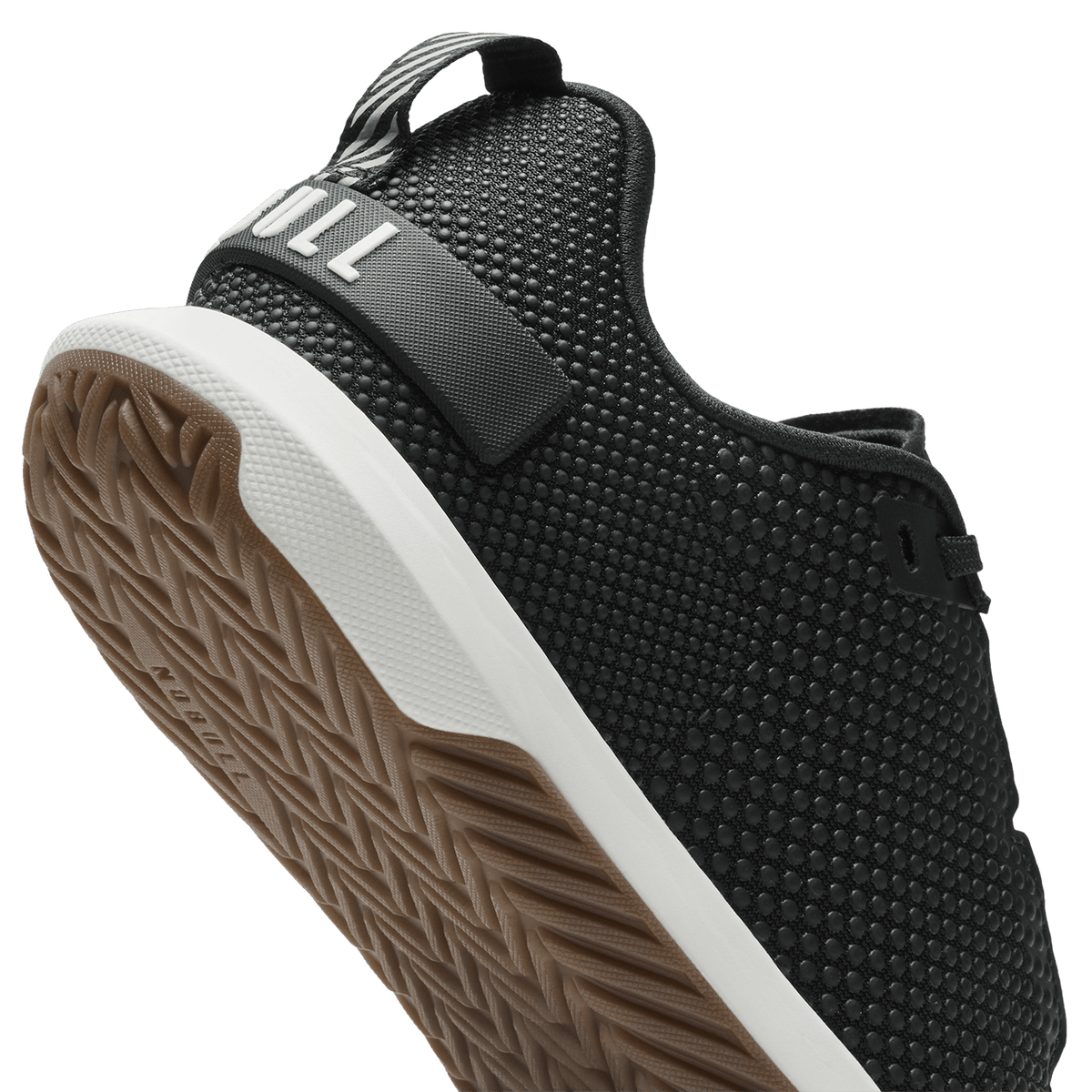 NOBULL Men's Jet Black Classic White Gum Outwork Flex Shoes